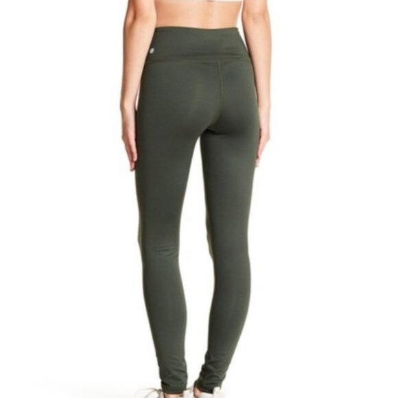 Z By Zella Olive Green Full Length Leggings Size Small - Picture 2 of 9